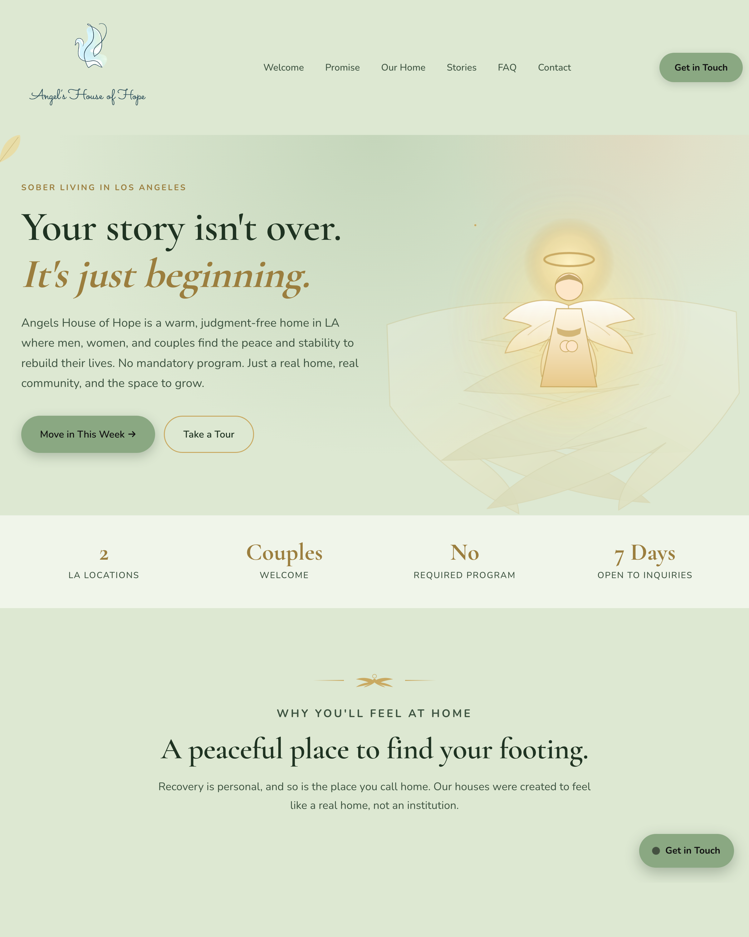 Angels House of Hope website